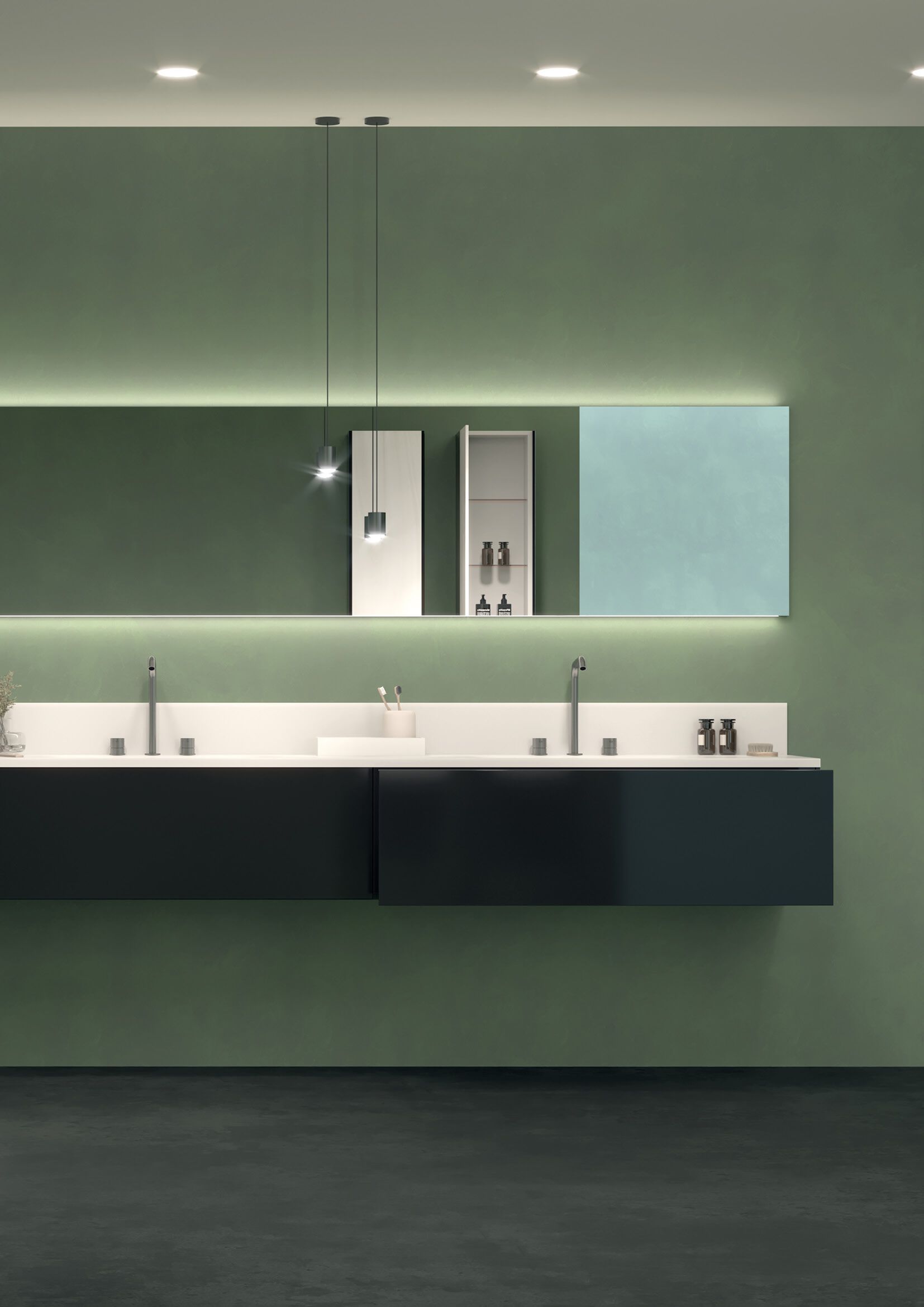 Прямоугольное настенное зеркало Acquapazza Corian ® elements ARCH-00000845