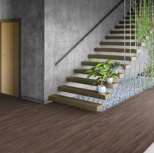 Виниловый ламинат Tarkett Lounge Henry Дуб с брашью (Текстурированная) 914,4х152,4/101,6 мм 1000901226 - Вид №5