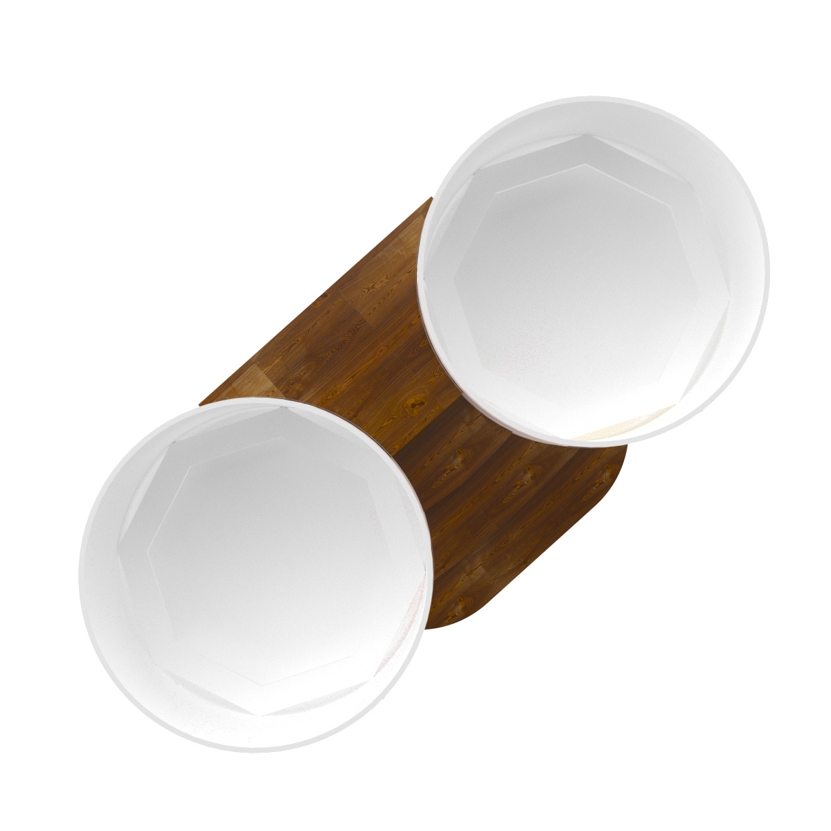 2341 Подиум на 2 купели D - 2.1 СЛ морёный Alyarus  - Вид №2