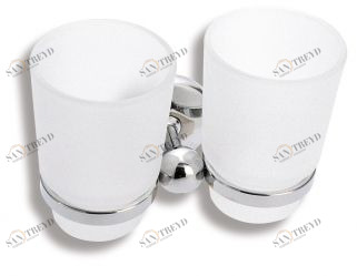 Двойной держатель стакана для зубных щеток Novaservis Metalia 1 6157.0 хром 61570