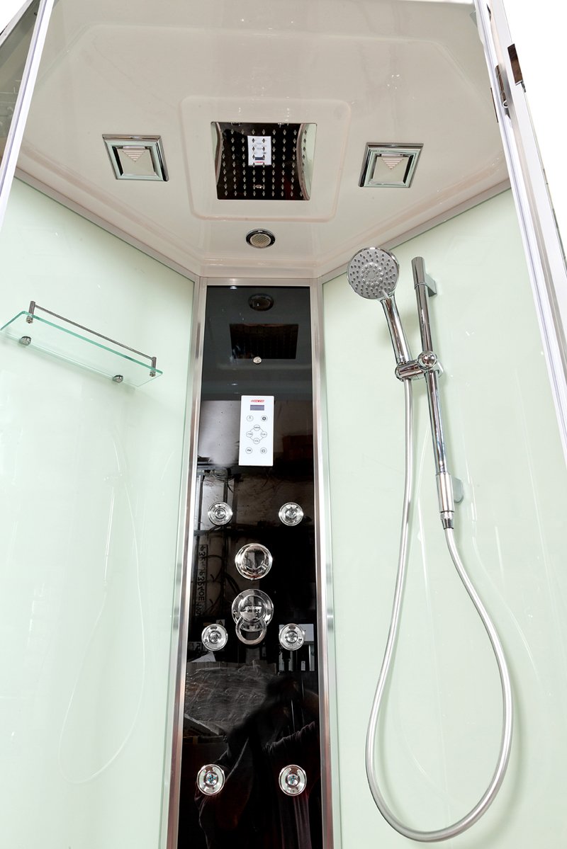 L 801 с гм. и эл. BLACK Душевая кабина DETO Серия L Z900 VOGUE (меняющая прозрачность) - Вид №16