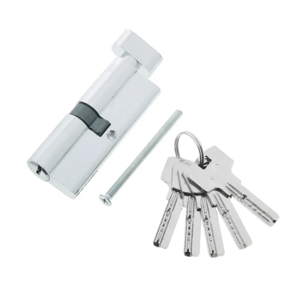 Цилиндр Standers ключ/вертушка 40х40 хром, TT-CABNB4040CR STLM-2019912 - Вид №1