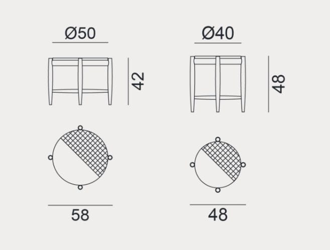 Стеклянный круглый садовый столик Gervasoni Gervasoni Outdoor ARCH-00038322 - Вид №2