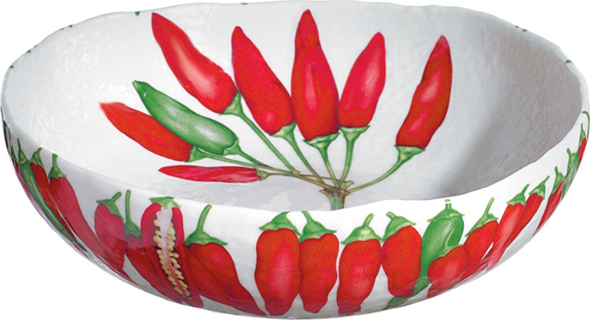 10640793 Taitu Салатник Taitu "Средиземноморская диета. Перчик" 25х23см Фарфор 