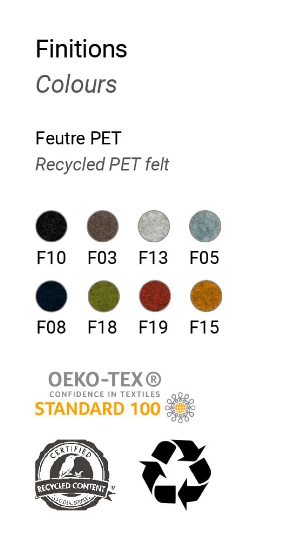 Рециркулированная акустическая панель любимчика Manade Swell ARCH-00064549 - Вид №3