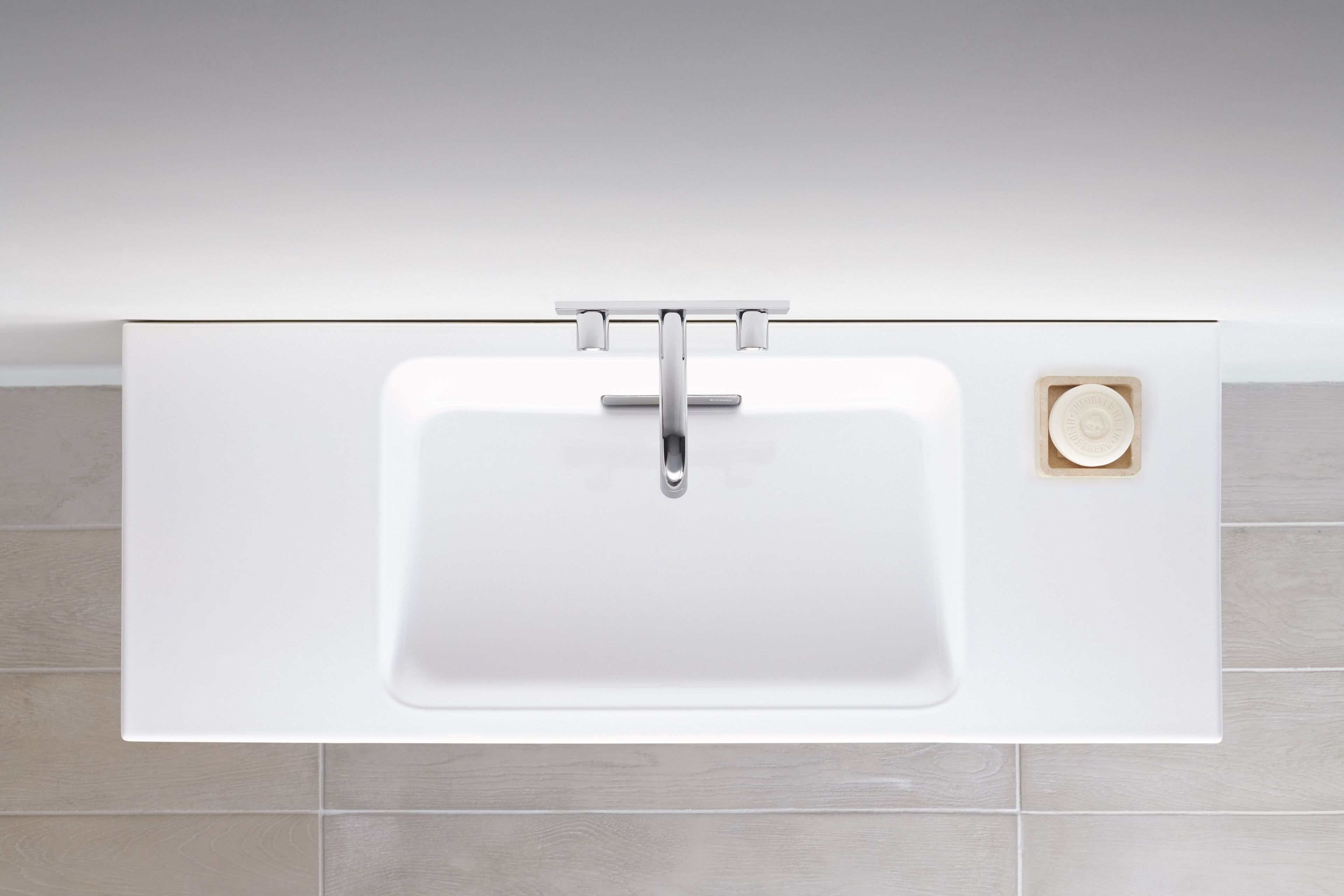 Керамическая прямоугольная подвесная раковина Geberit One ARCH-00088629 - Вид №9