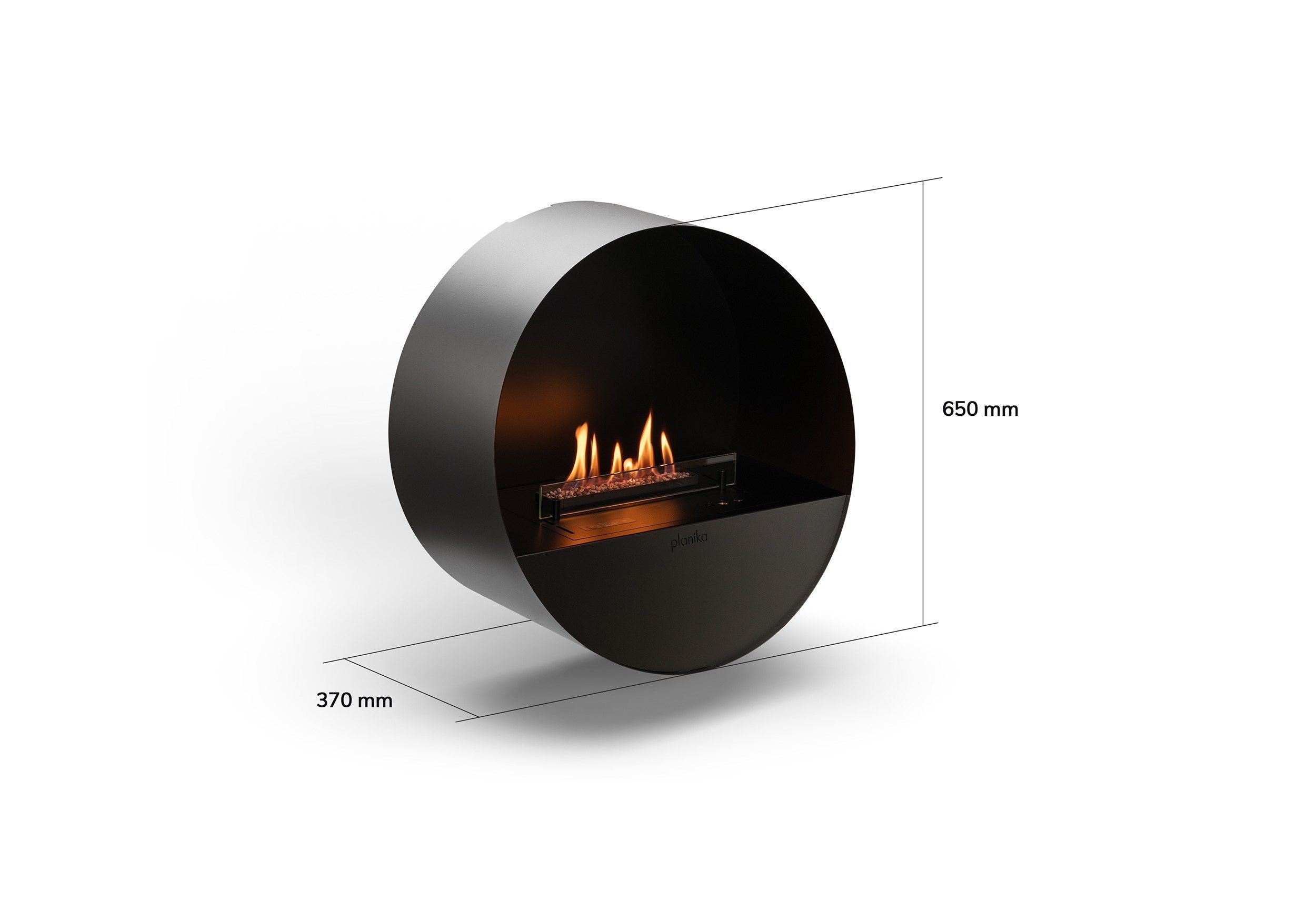 Биоэтанол настенный стальной камин Planika Bubble ARCH-00131627 - Вид №4