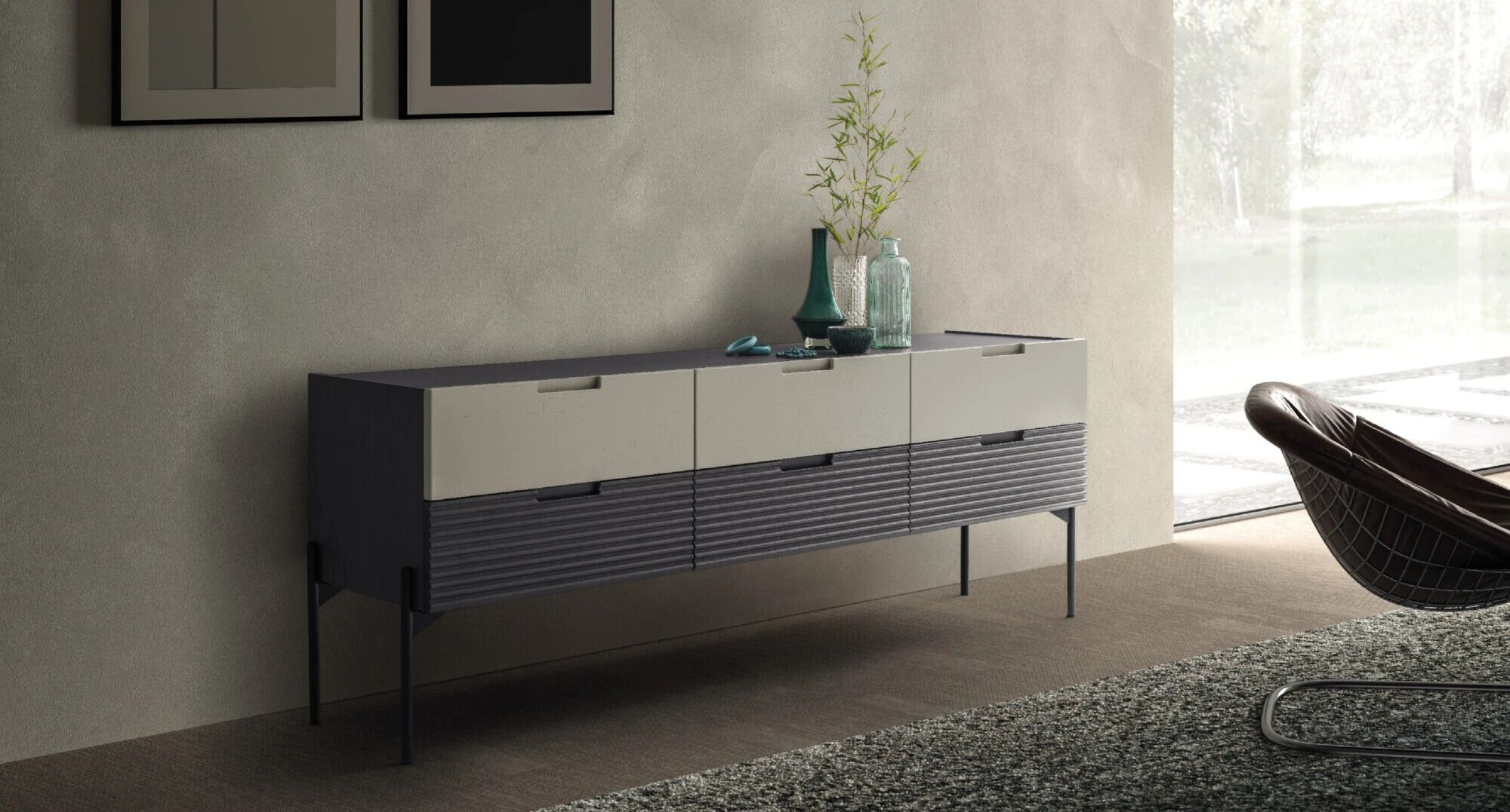 Шкаф из массива дерева с ящиками Devina Nais Ноль.16 ARCH-00142581 - Вид №1