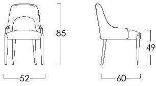 Jetclass Стул из ткани Dixie Jdi302  - Вид №6