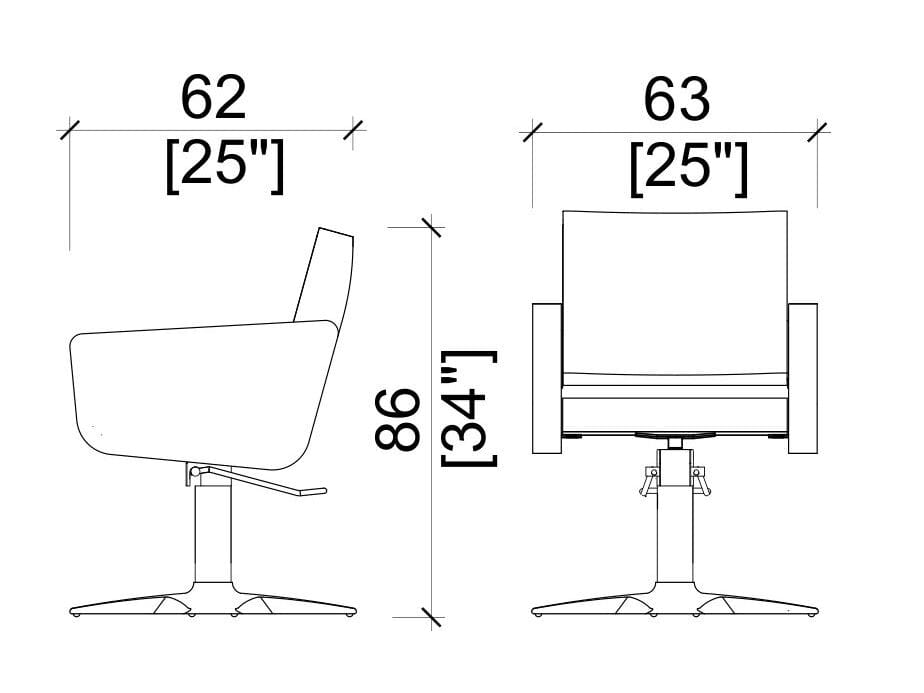 Парикмахерское кресло Gamma & Bross Gamma Store ARCH-00039970 - Вид №2