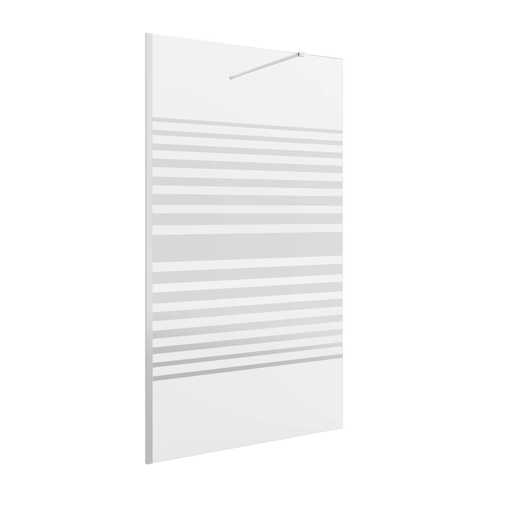 25683 SALGAR Душевая перегородка HEAVEN step-through с защитой от известкового налета Deco 6to 400x 1950 мм
