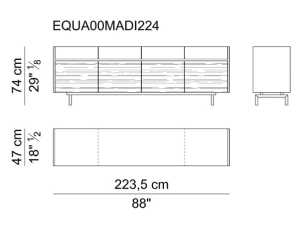 Деревянный шкаф с распашными дверями i 4 Mariani EQUA ARCH-00043524 - Вид №10