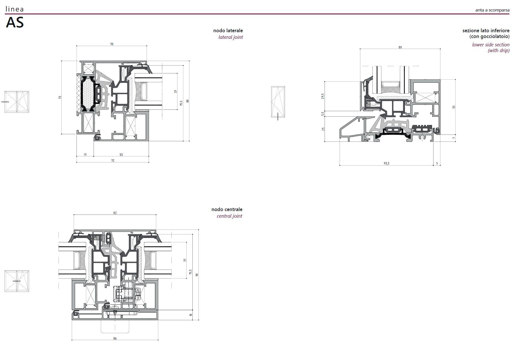 Оконная дверь с выдвижной алюминиевой створкой NURITH синтез ARCH-00044395 - Вид №4