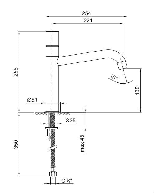 Смеситель для кухни с поворотным изливом Fantini Rubinetti NOSTROMO ARCH-00073063 - Вид №2