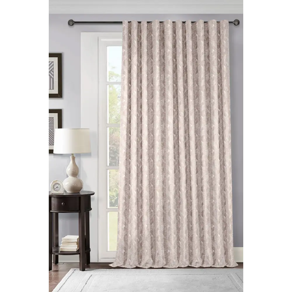 Штора на ленте Jane 200x280 см цвет серебристо-бежевый 89376218 STLM-2021905 MIAMOZA  - Вид №4