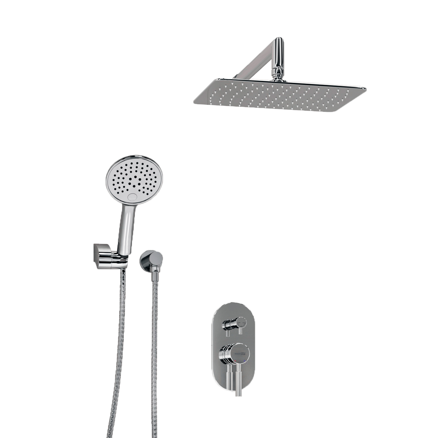 A16169 Встраиваемый комплект для душа с верхней душевой насадкой и лейкой WasserKRAFT  - Вид №1