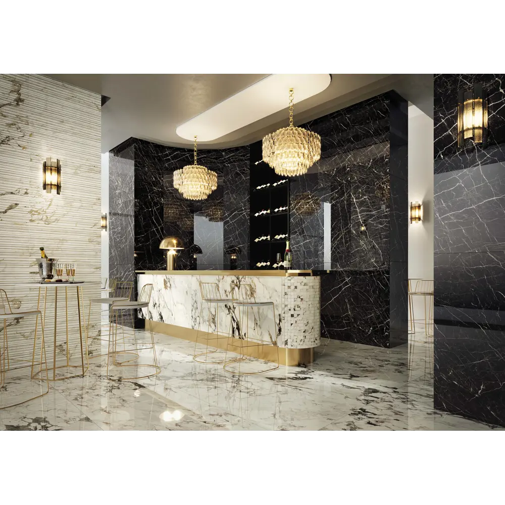 Керамогранит Allure Imperial Black 45x45 см 1.215 м² матовый цвет черный Santreyd STLM-2209904 - Вид №4