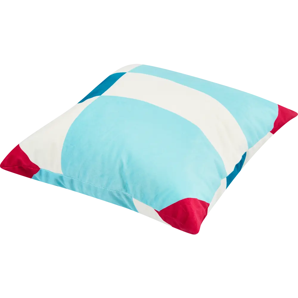 Подушка Луара 40х40 см цвет бирюзово-розовый SEASONS STLM-2113974 - Вид №1