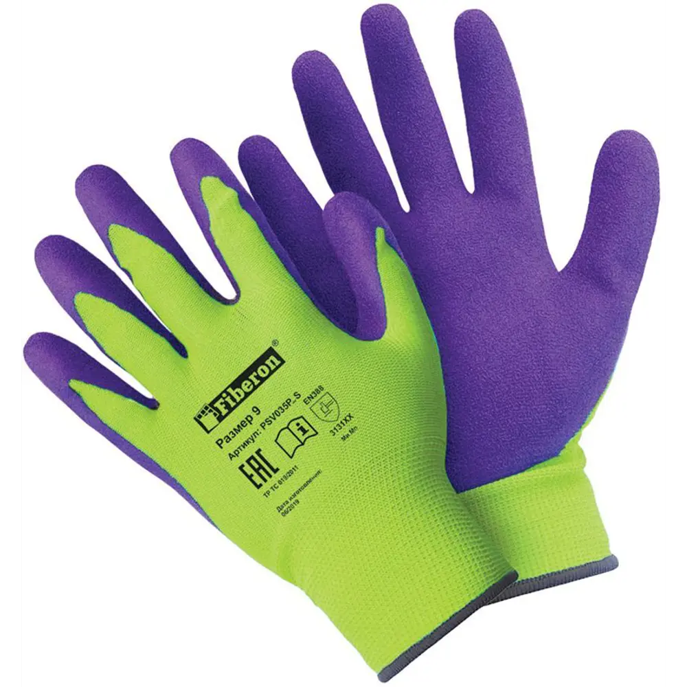 Рабочие перчатки Fiberon Sandy Latex с усиленным покрытием 85457828 STLM-1399613