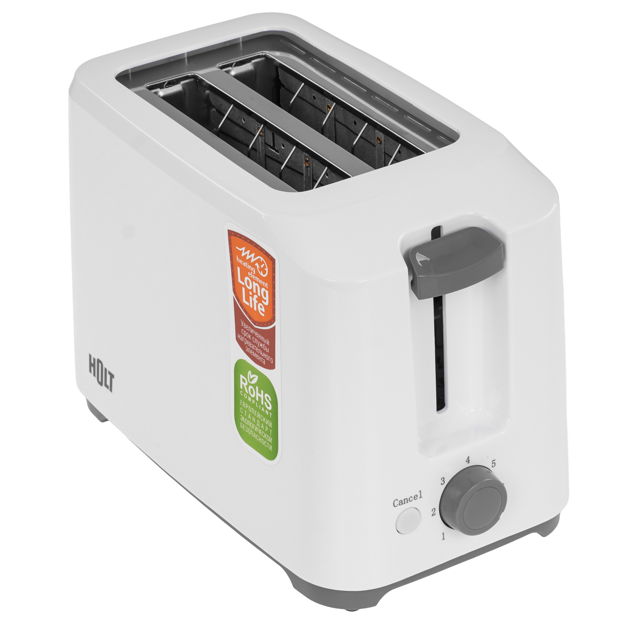9284888 Тостер Holt HT-ET-003 белый STDN-0095590