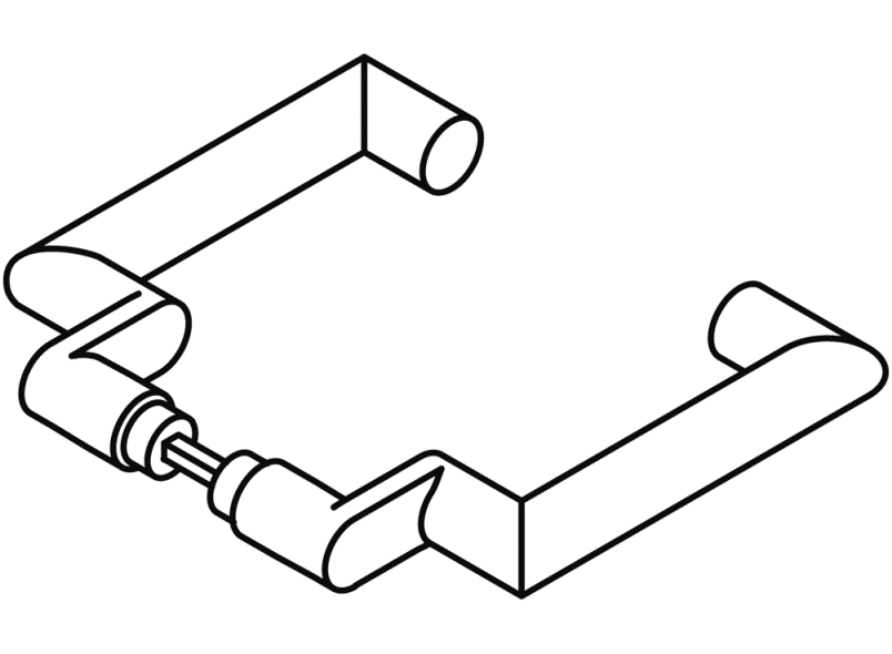 166.21PCRLT Рычажная рукоятка, часть отверстия (r-technik) HEWI System 162 | Polyamid  - Вид №7