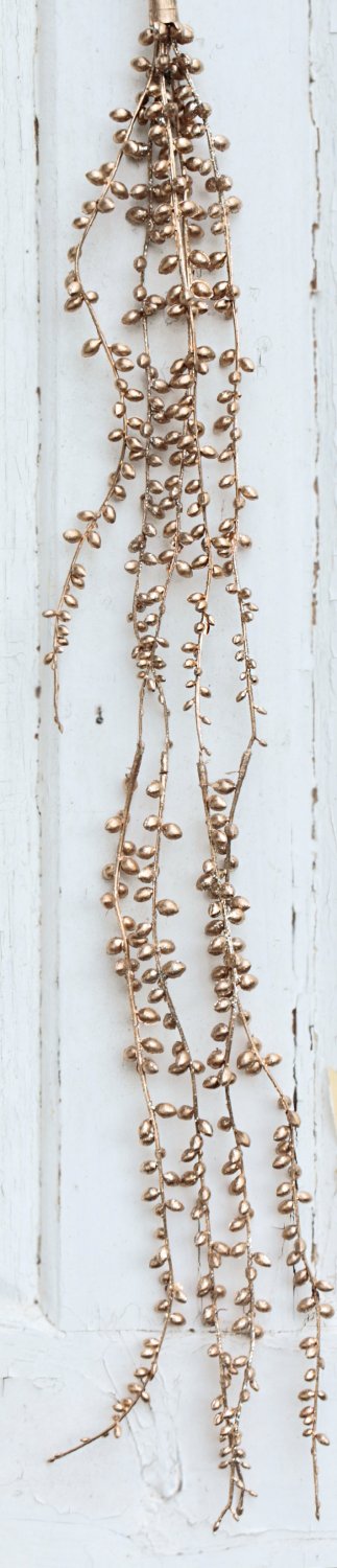 1076 394 a3 Искусственная гирлянда, 73 см, шампанское-камелия H-andreas  - Вид №2