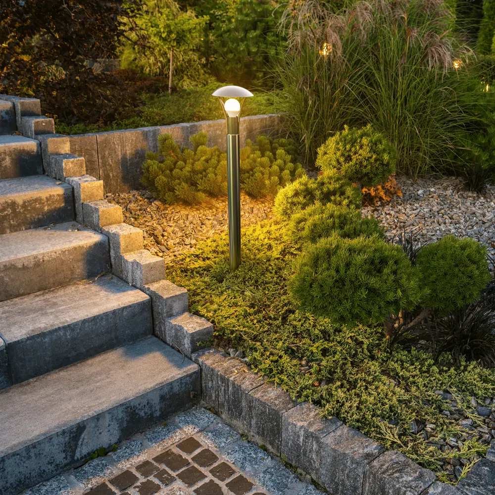 Столб уличный «Классика» 80 см цвет хром APEYRON STLM-2128294 - Вид №3