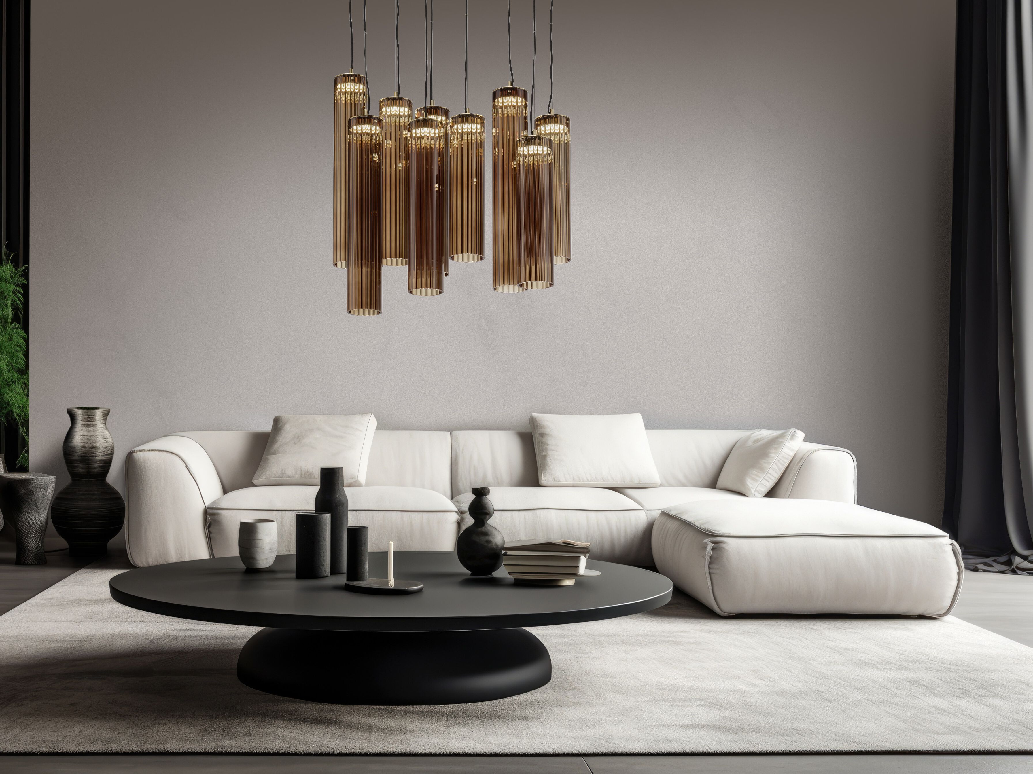 Светодиодный подвесной светильник из боросиликатного стекла Euroluce Lampadari Itala ARCH-00116983 - Вид №1