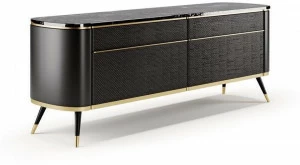 SM Living Couture Лакированный буфет с распашными дверцами и кожаными ящиками Couture Mda_02