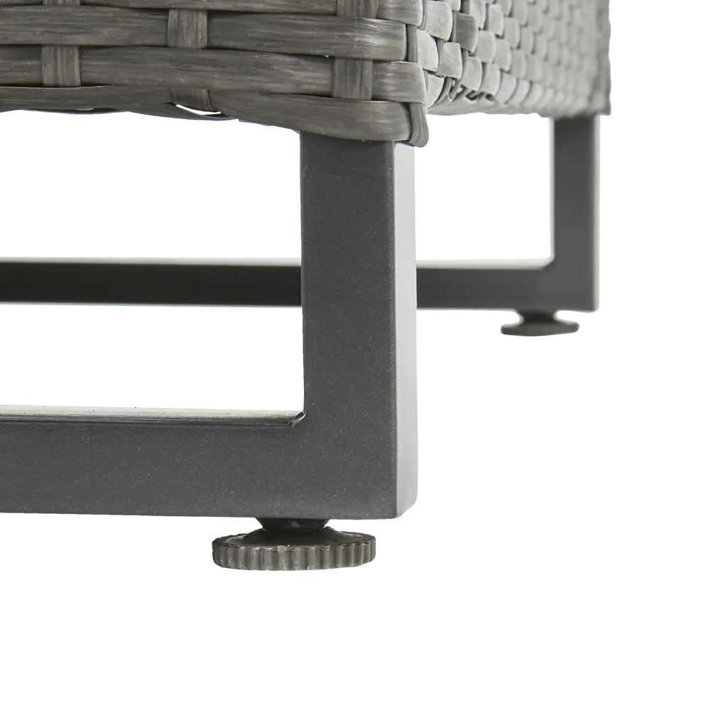 Кресло садовое Naterial Noa Fix 68x62x68 см сталь/искусственный ротанг темно-серый STLM-2099065 - Вид №4