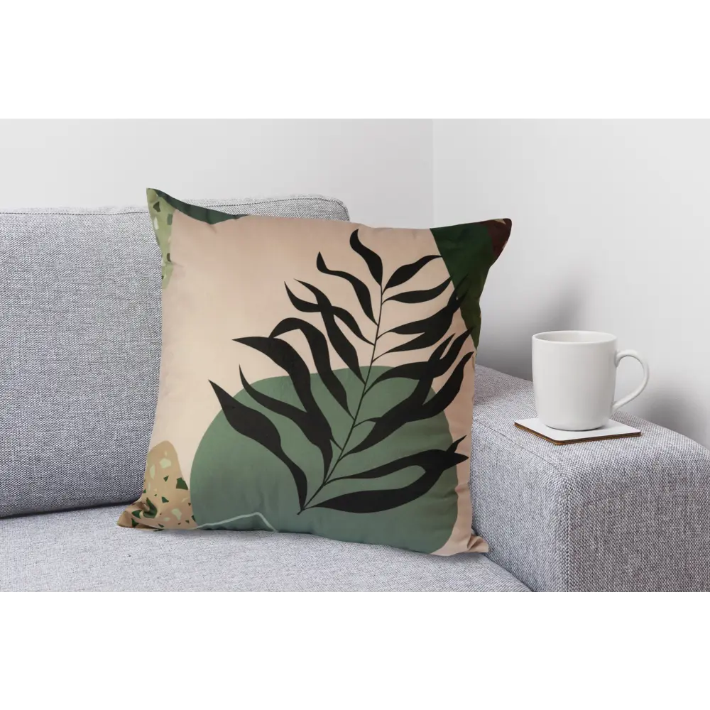 SEASONS Подушка декоративная Лист 45×45 см зеленая для интерьера 88947995 STLM-1069265 - Вид №3