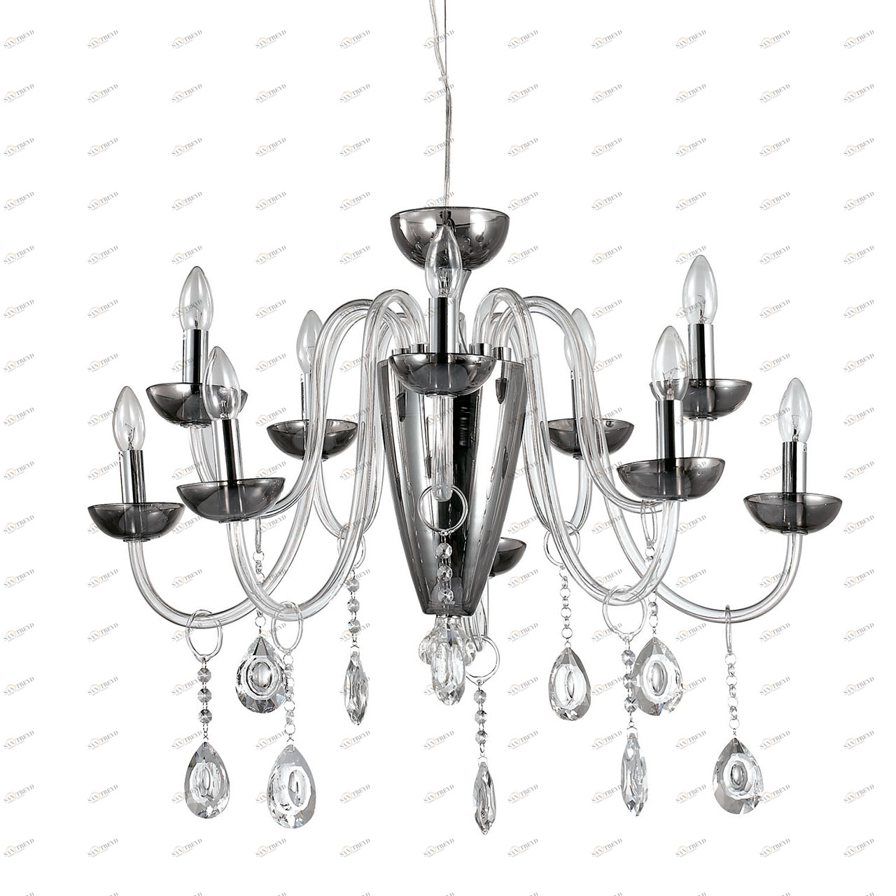 Люстра дизайнерская Other серая, хром Camelia SP11 Fume IDEAL LUX ДИЗАЙНЕРСКИЕ, CAMELIA FUME 057276 Серый 
