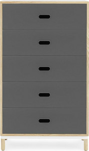 601052 Комод w. 5 ящиков серый Normann Copenhagen Kabino