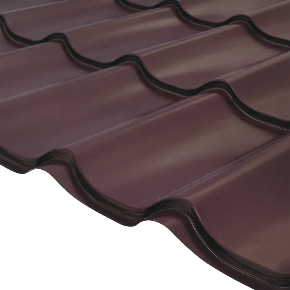 Металлочерепица 0.4 мм 2250x1180 мм RAL 8017 коричневый Santreyd STLM-2077592