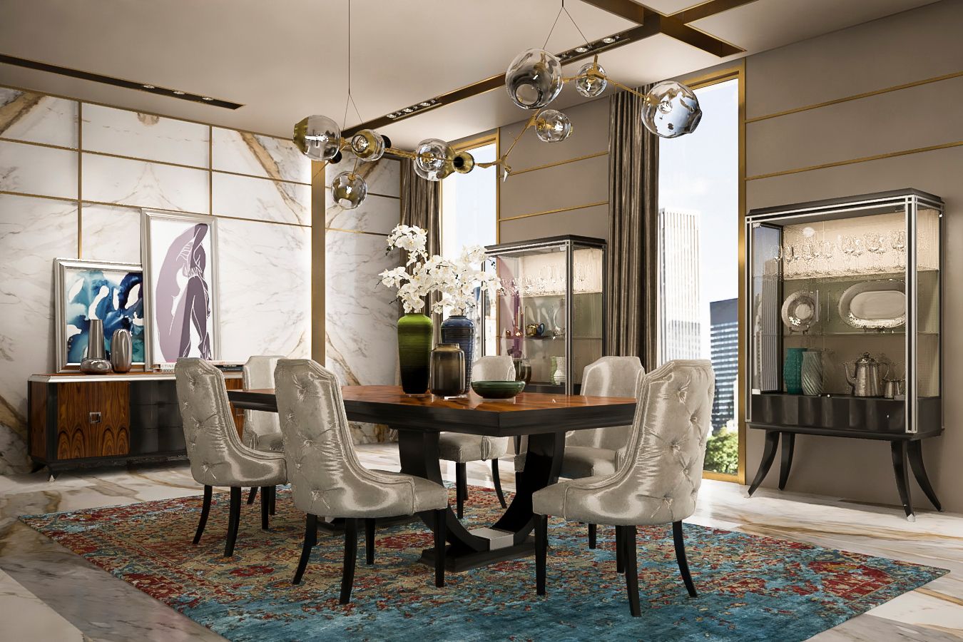 Прямоугольный стол из шпона GUERRA VANNI Оскар ARCH-00071373 - Вид №5