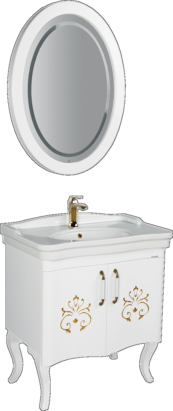 AN0080.02.BB Нижний модуль с раковиной (80см) Creavit  - Вид №1
