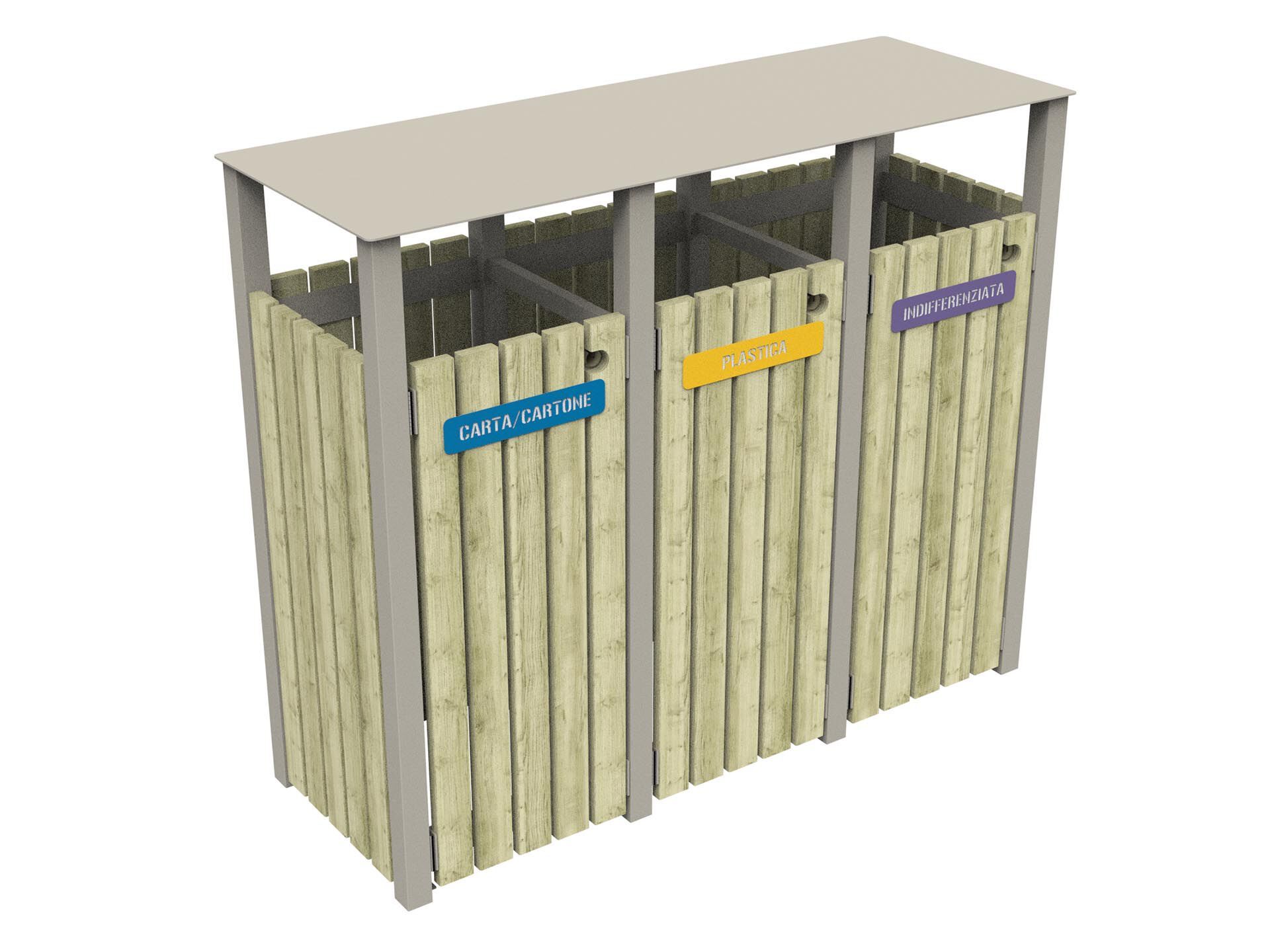 Корзина для мусора для раздельного сбора Lazzari MONTANA ARCH-00105250 - Вид №8