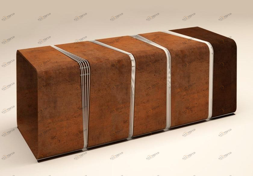 TrackDesign Скамейка Corten ™ в современном стиле  Sp0563000 