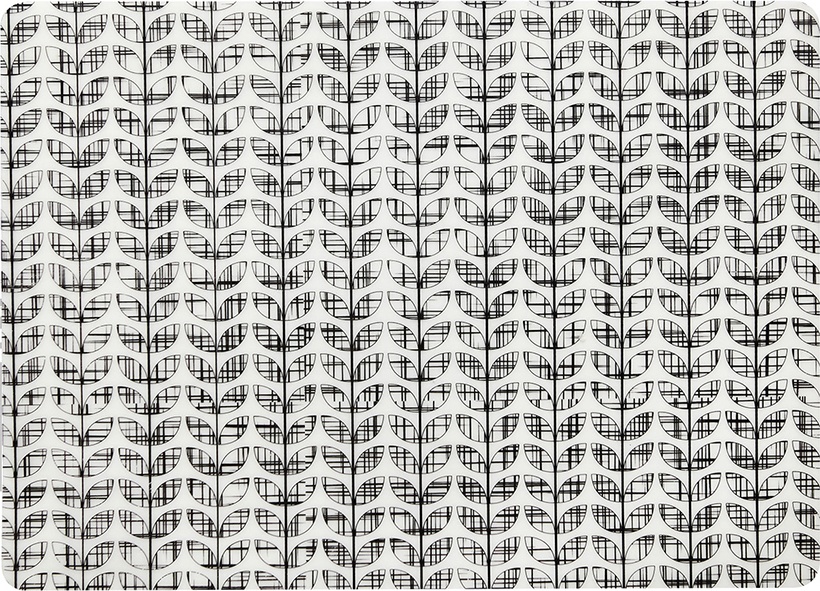 10623257 Harman Салфетка подстановочная 45х33см "Листья", черный ПВХ 