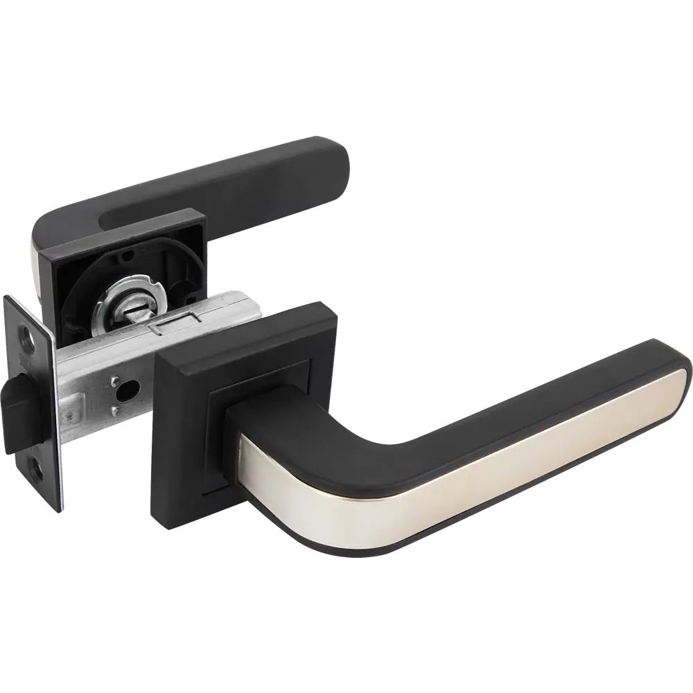 Дверные ручки Edson 360-Z01, без запирания, цвет черный 85063850 STLM-2153728 