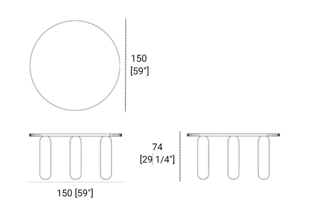 Деревянный обеденный стол Morelato DOLMEN ARCH-00093266 - Вид №4