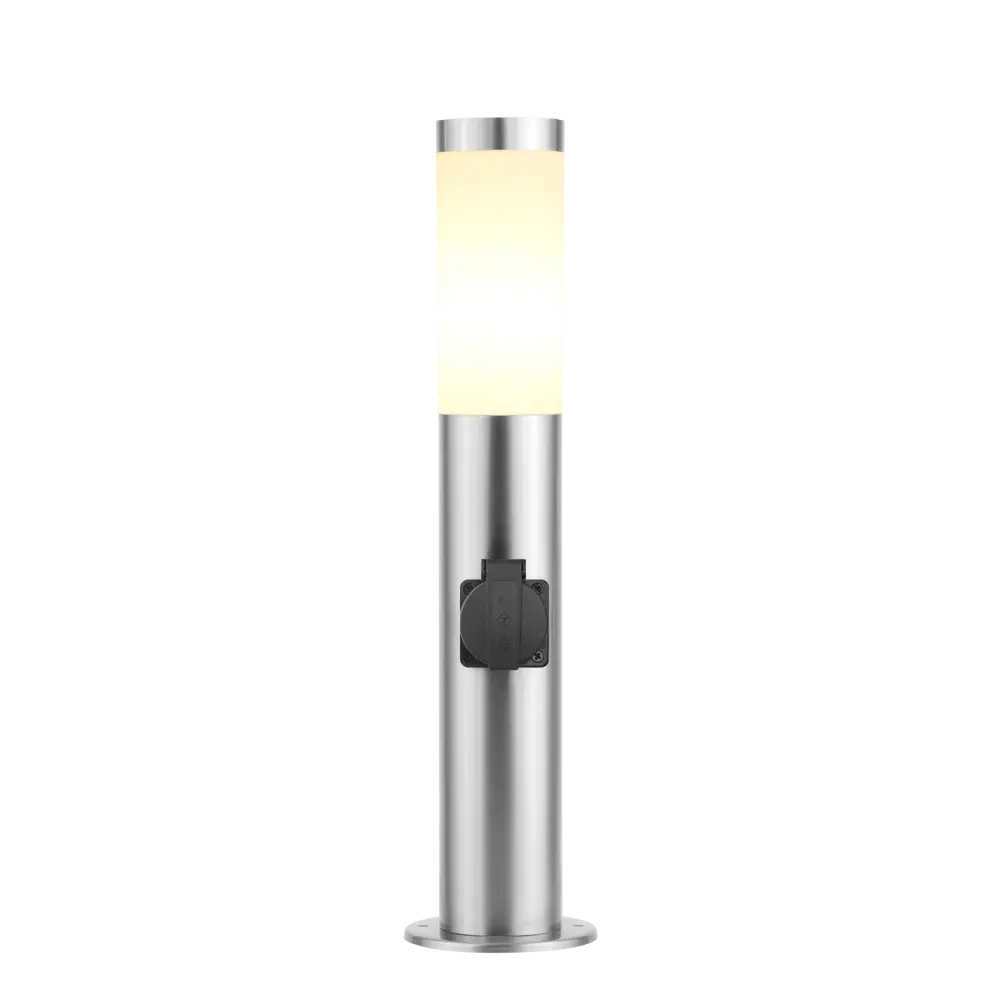 Маленький фонарный столб уличный Kreaforta Begnas 50 см цвет хром STLM-2211149 - Вид №3