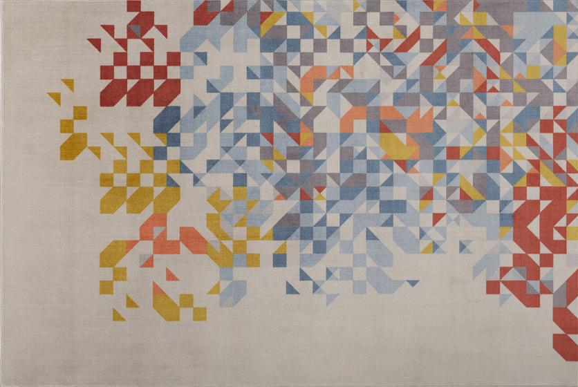 MEMEDESIGN Прямоугольный бархатный коврик с геометрическими мотивами sun-id-1493649 - Вид №1