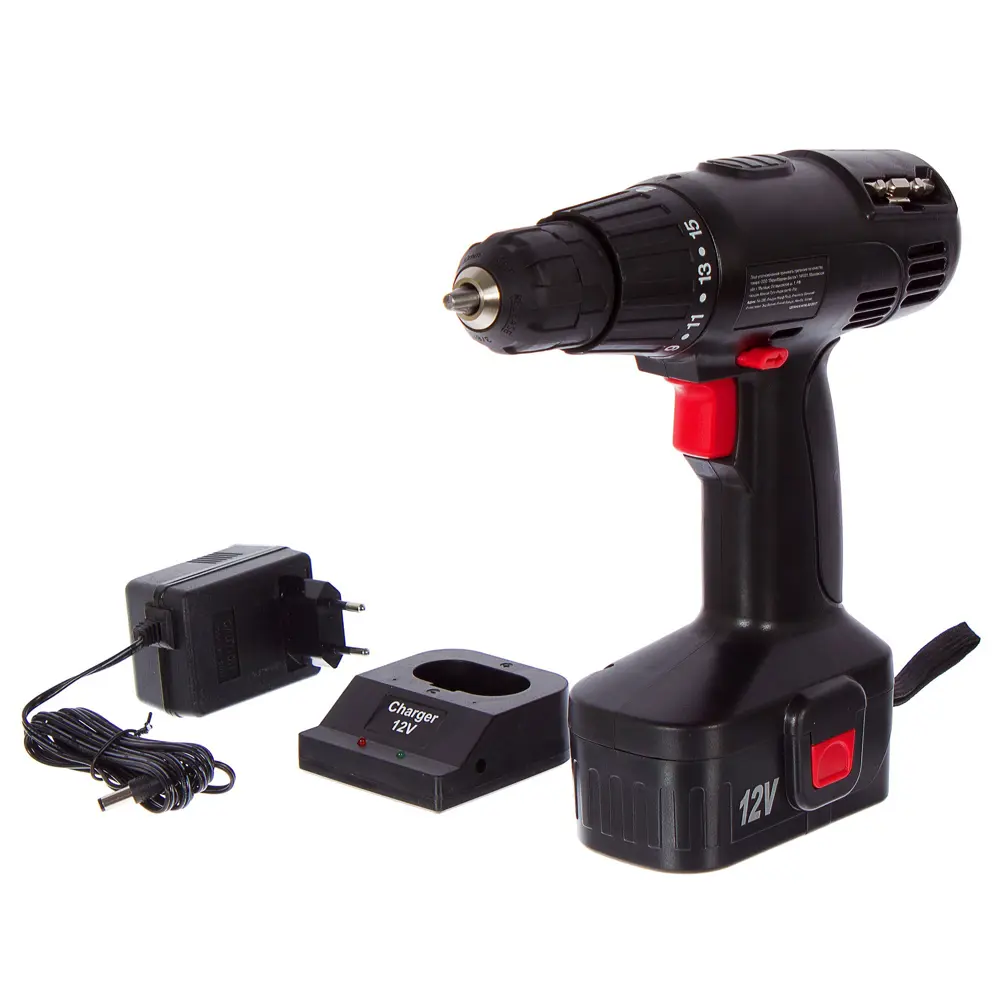 Дрель аккумуляторная ML-CD22-120-N-1, 12 В Ni-Cd 1.0 Ач Santreyd STLM-2021628 - Вид №1