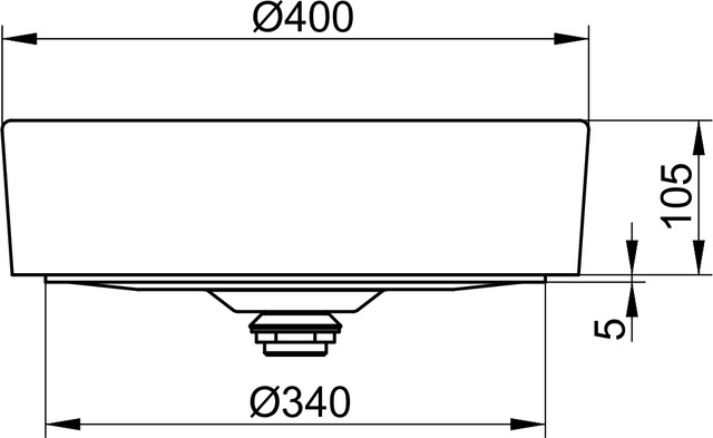 32880310400 Керамический умывальник KEUCO Stageline - Вид №2