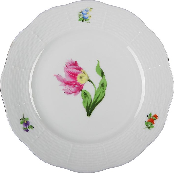 53467 Herend Тарелка обеденная 25,5см "Китти" (розовая) Фарфор 