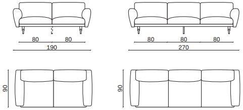 Novamobili Диван из ткани sun-id-1445144 - Вид №1