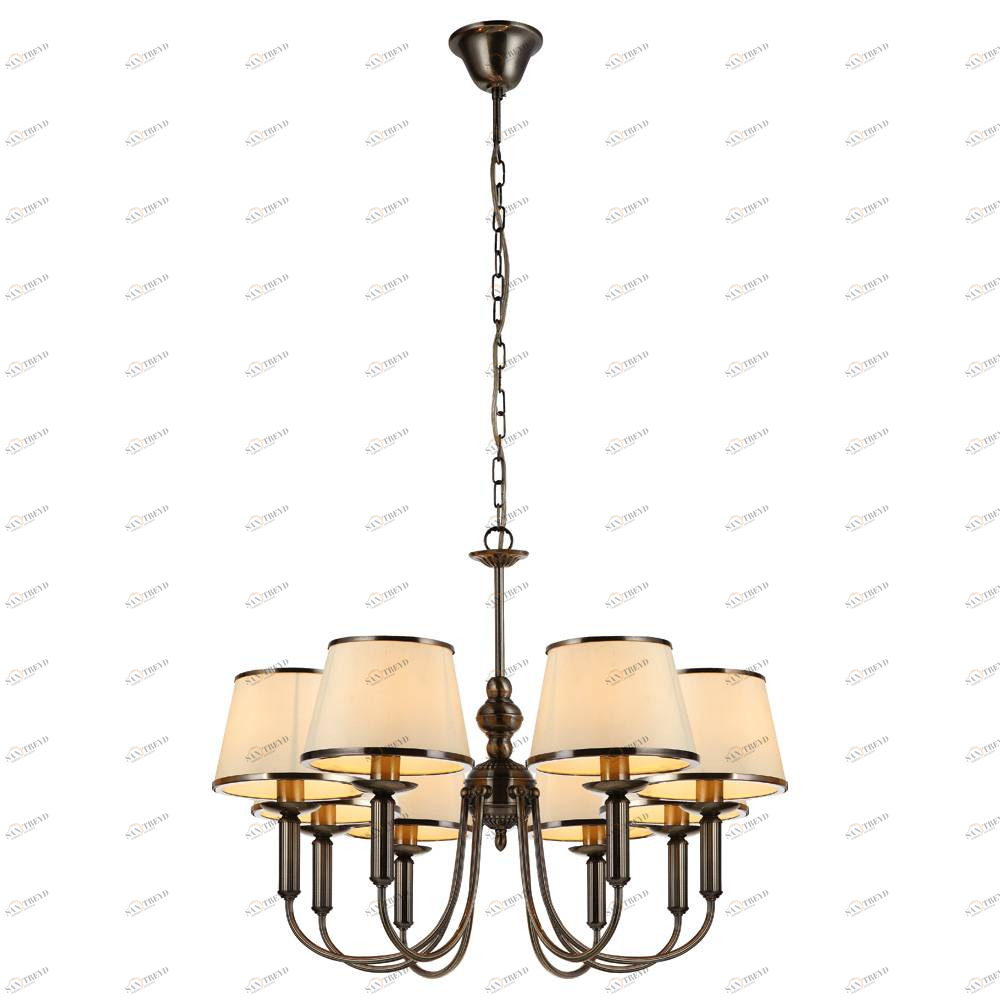 Подвесная люстра Arte Lamp Alice A3579LM-8AB ARTE LAMP ДИЗАЙНЕРСКИЕ, ALICE 056526 Бежевый 