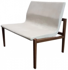 Duvivier Canapés Мягкое кожаное кресло Gustave