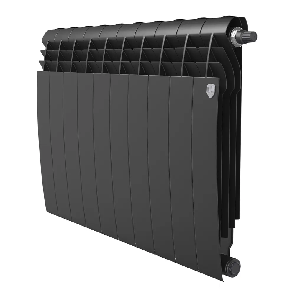 Радиатор секционный Royal Thermo Biliner 500/87 8 секций нижнее подключение биметалл черный 89391436 STLM-2028324 Отсутствует